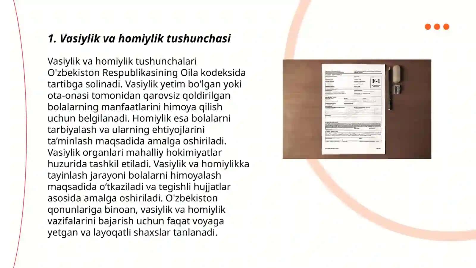 Vasiylik va Homiylik Munosabatlari 3