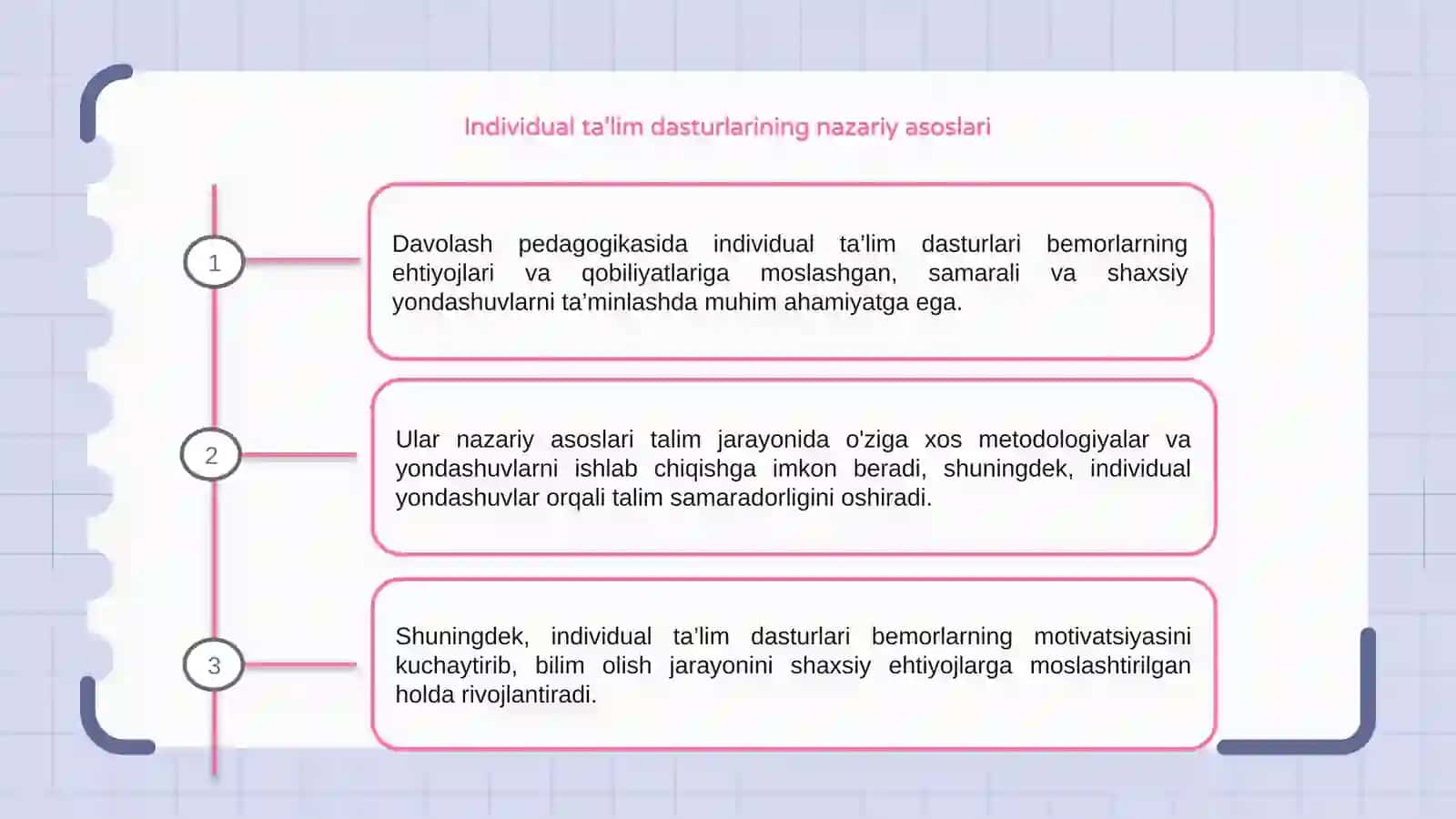 Davolash pedagogikasida individual ta’lim dasturlari 3