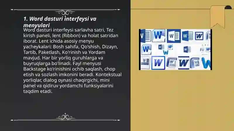 Word dasturi 3