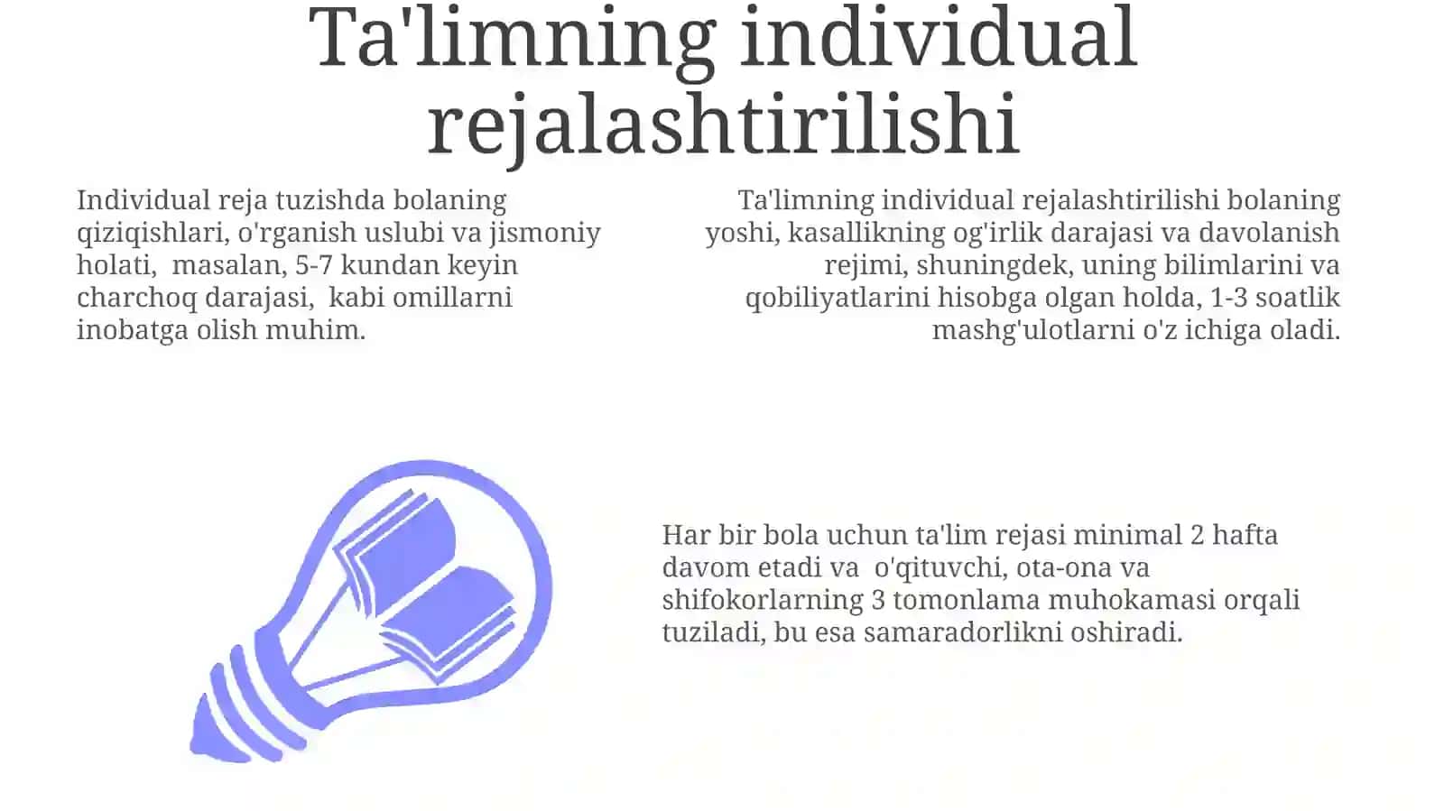 Gematologiyali davolanishda boʻlgan bolalarda maktabgacha oʻrta taʼlim 3