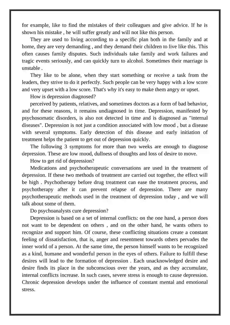 Depression and its Causes 3
