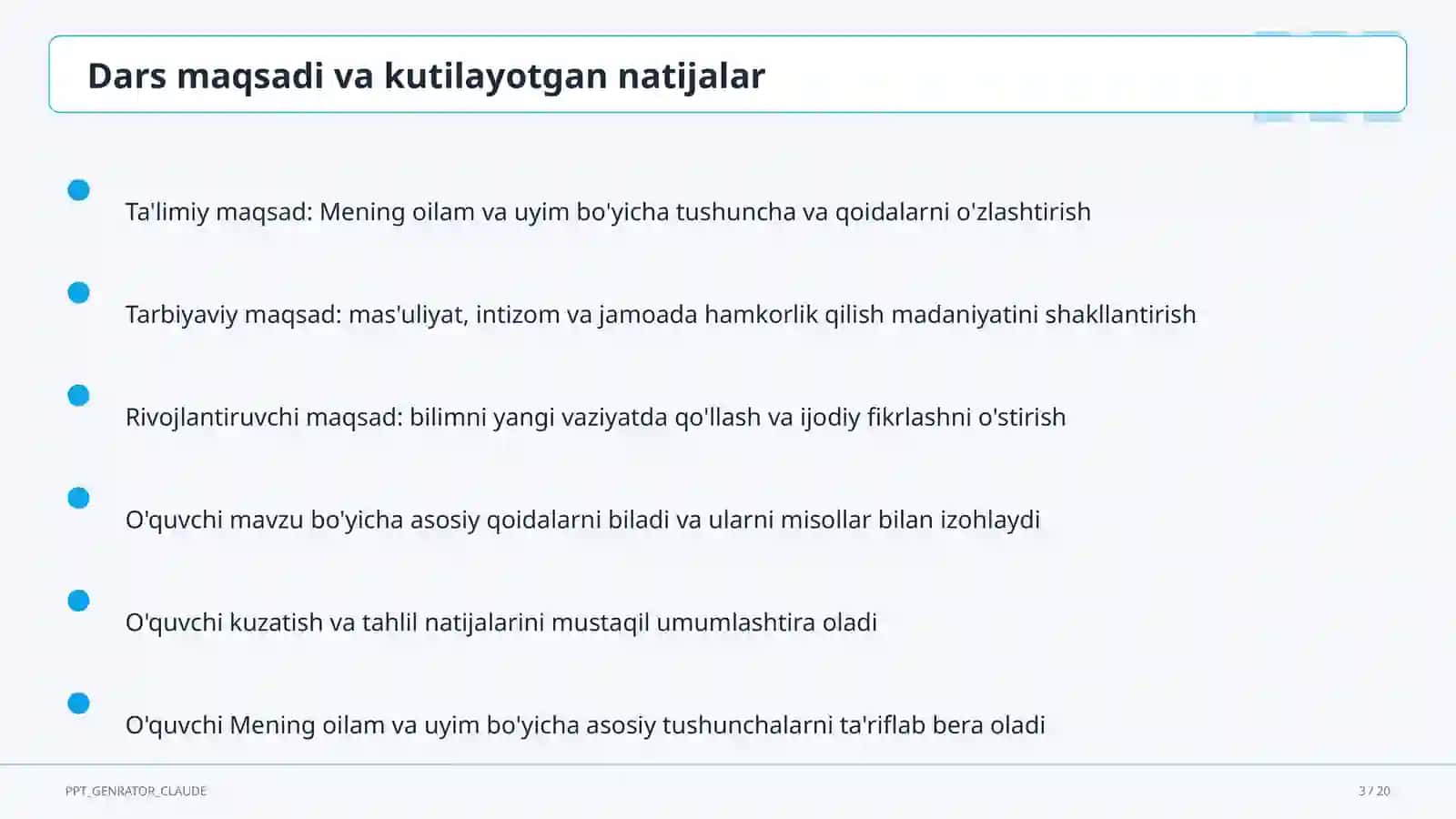 Mening oilam va uyim (1-sinf) 3