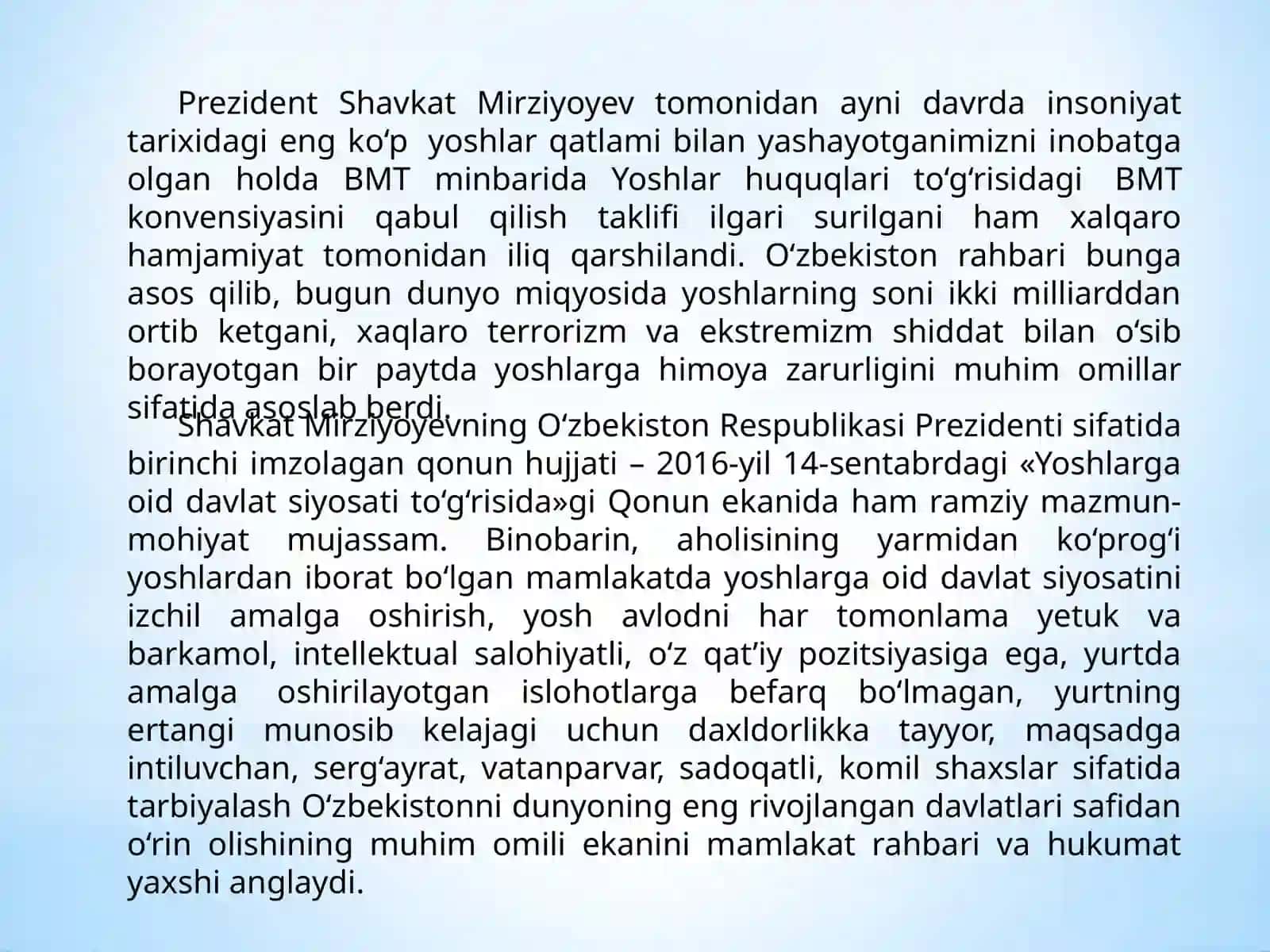 O‘zbekiston yoshlar mamlakati 3