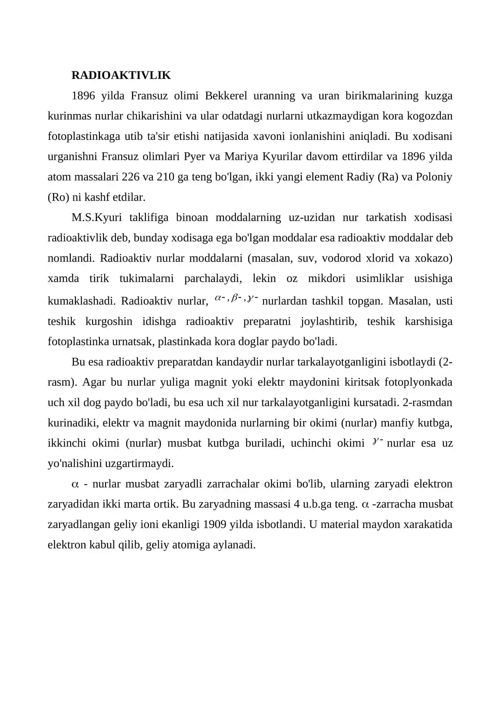 RADIOKATIVLIK VA ATOM TUZILISHI 3