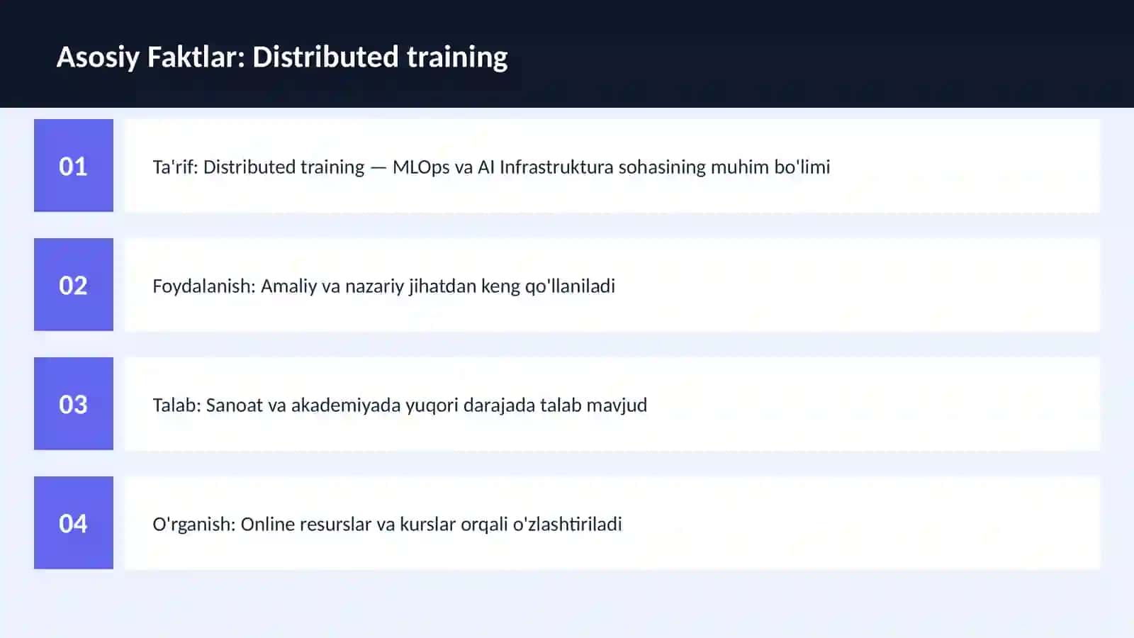 Distributed training 3