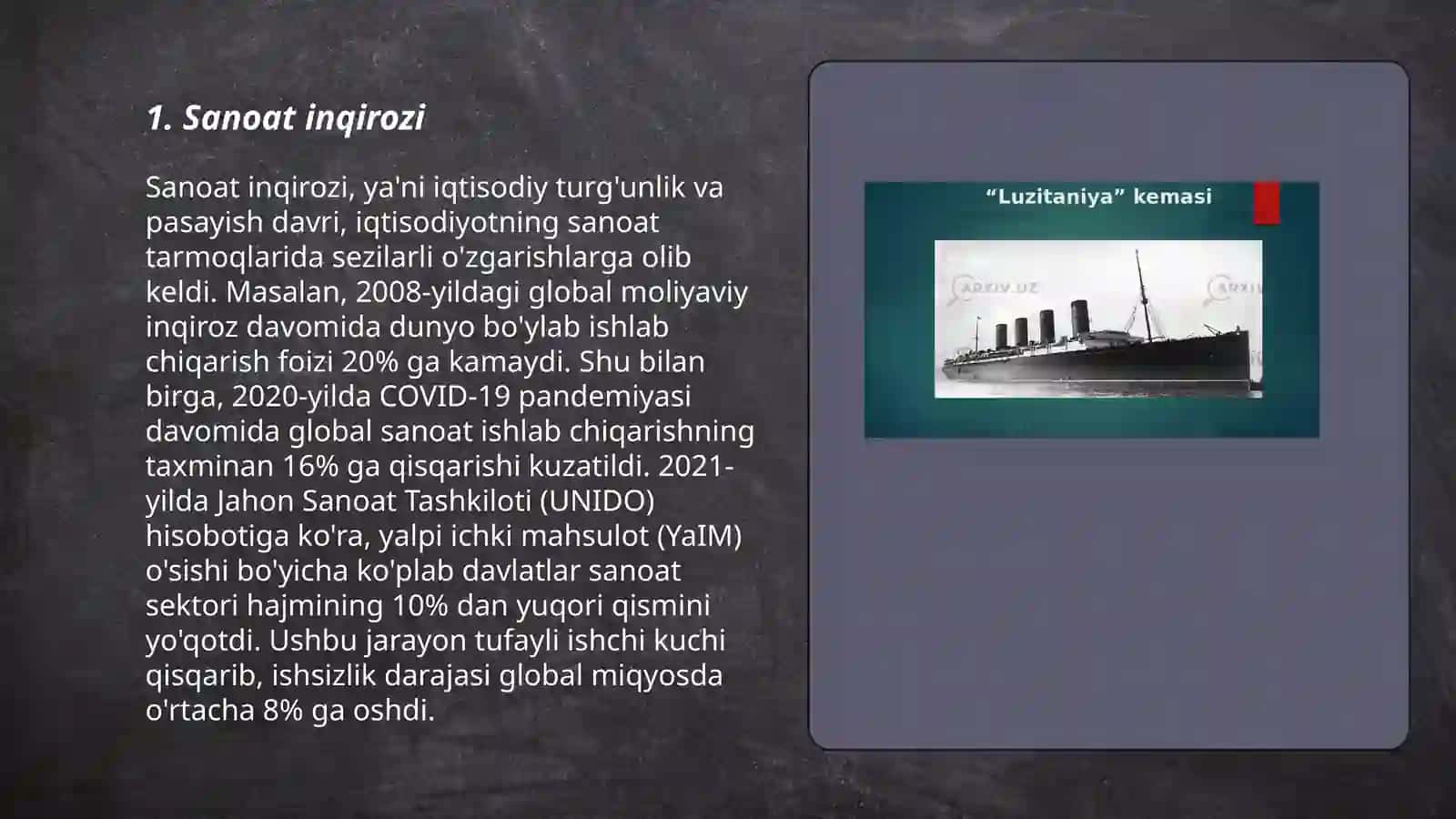 Sanoat inqirozi 3