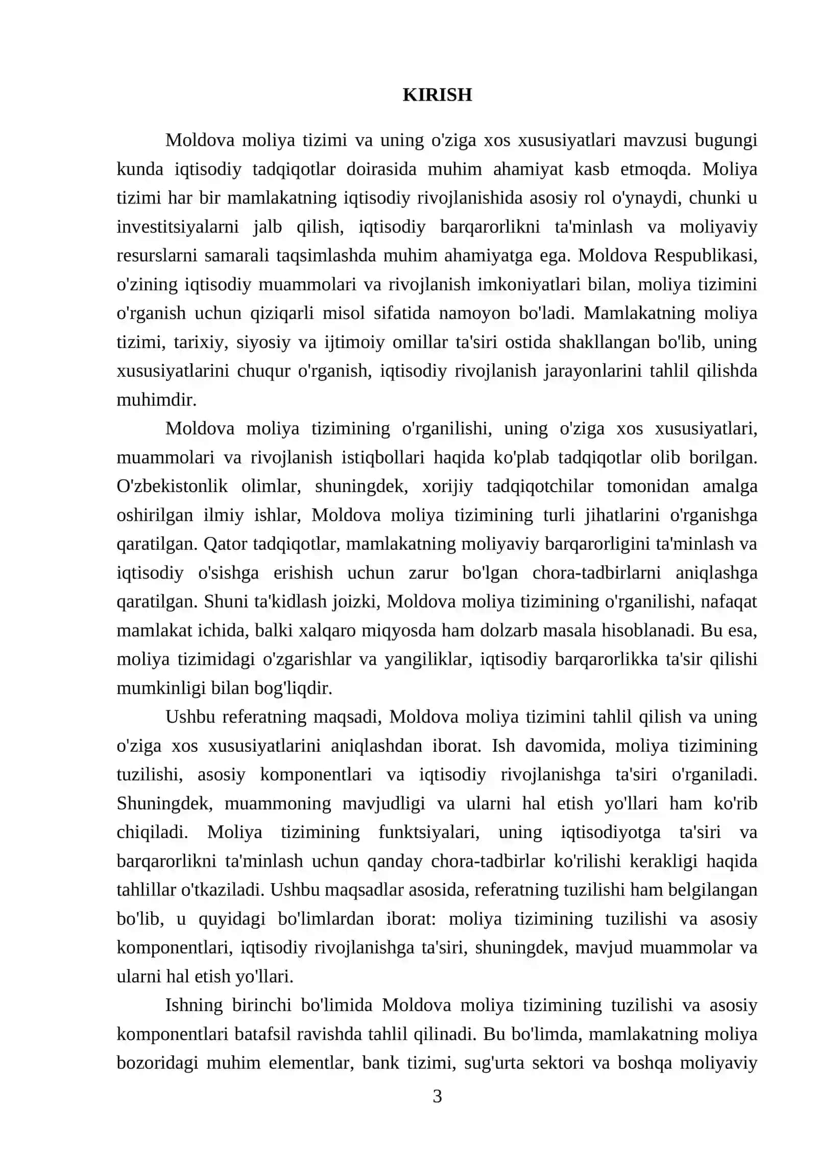 Moldova moliya tizimi va uning oziga xos xususiyatlari 3