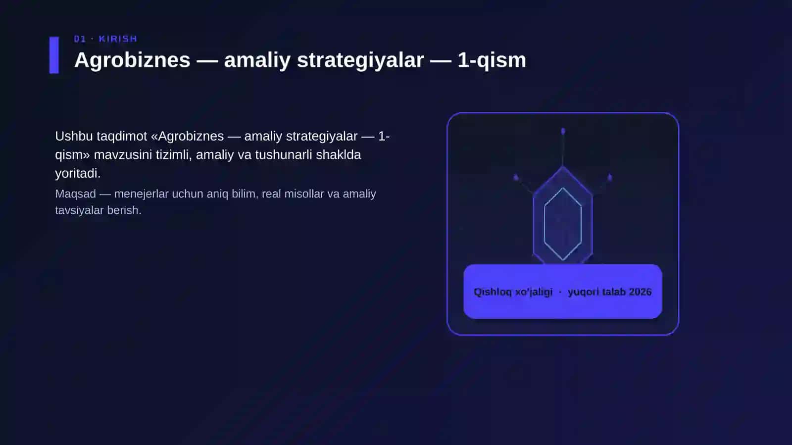 Agrobiznes — amaliy strategiyalar — 1-qism 3