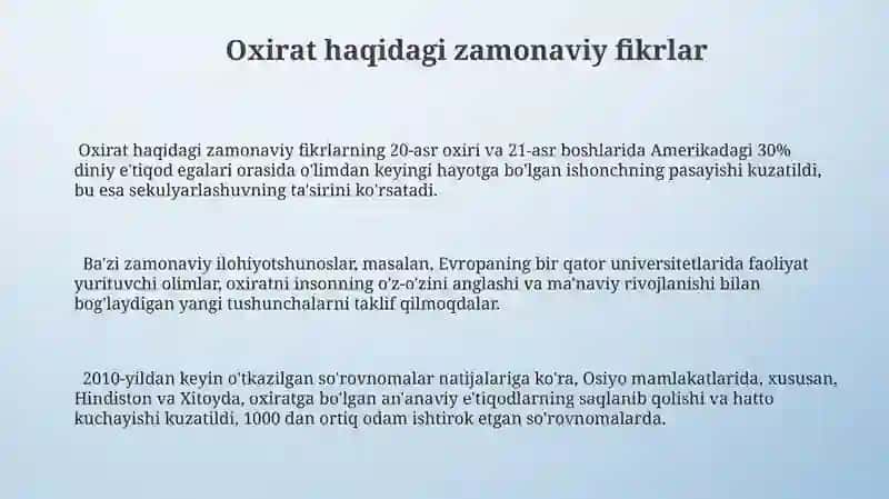 Esxatologiyaning mohiyati: qiyomat va ohirat dunyosi 3