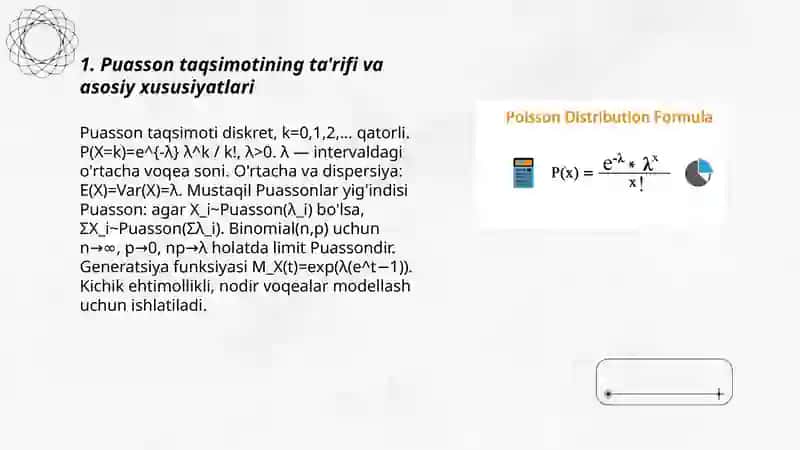 Puasson taqsimoti 3