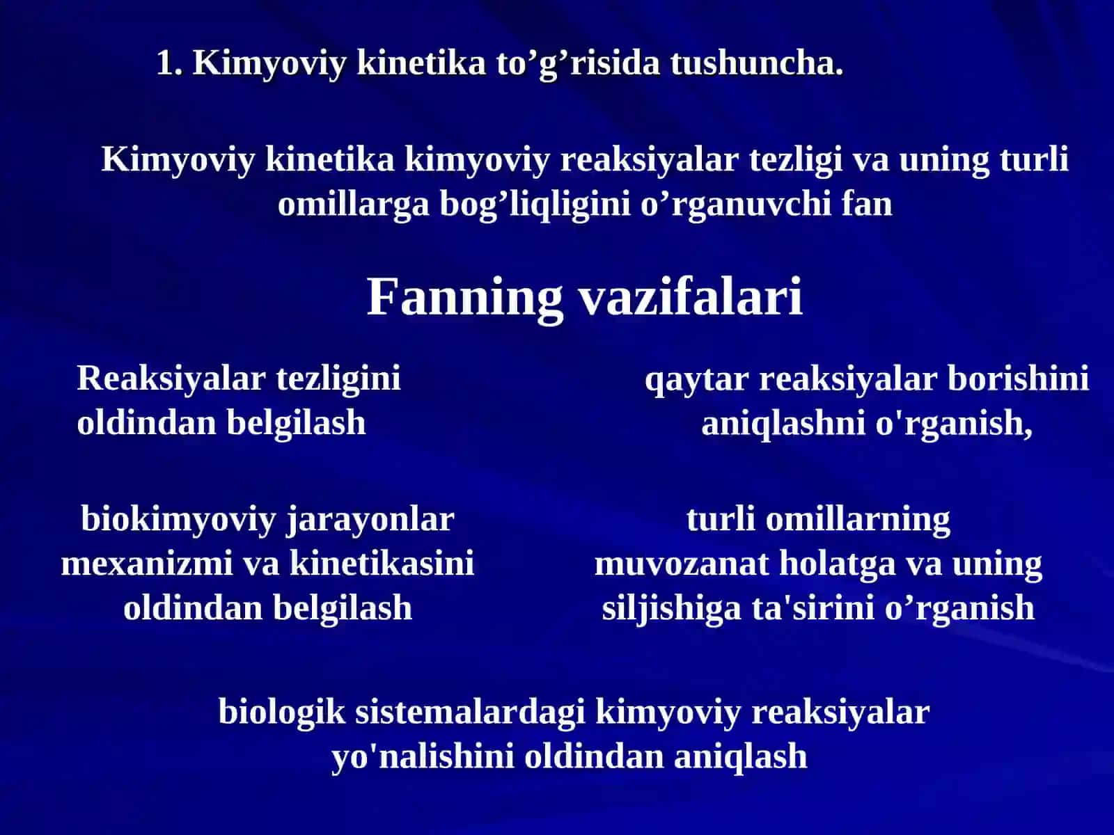 Kimyoviy jarayonlar nazariyasi 3