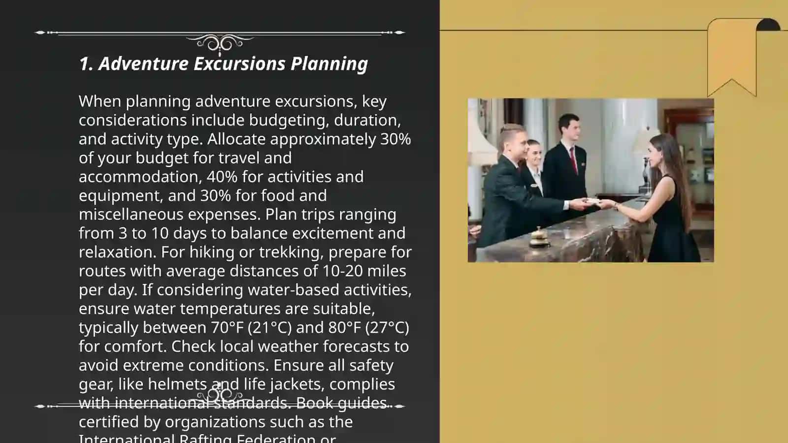 Excursion services in the hospitality 3