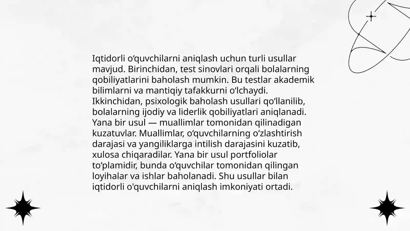 Iqtidorli o'quvchilarni o'qitish 3