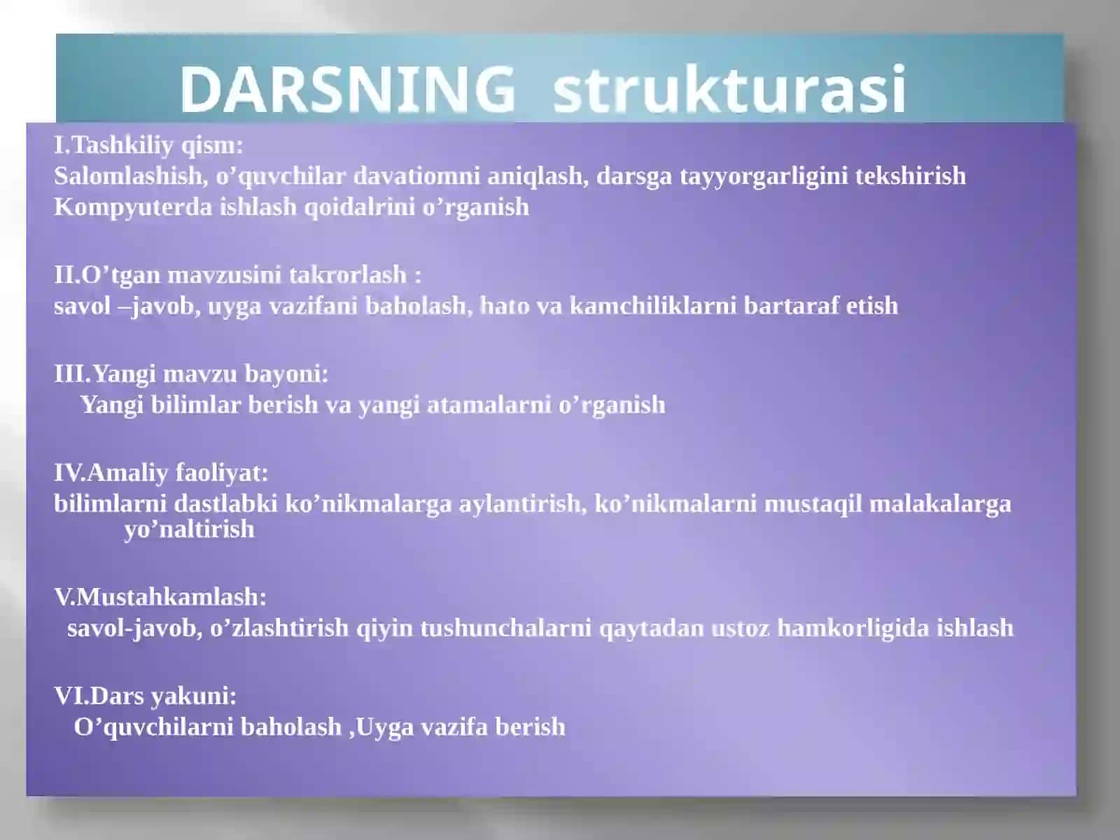 Darsning Maqsadi 3
