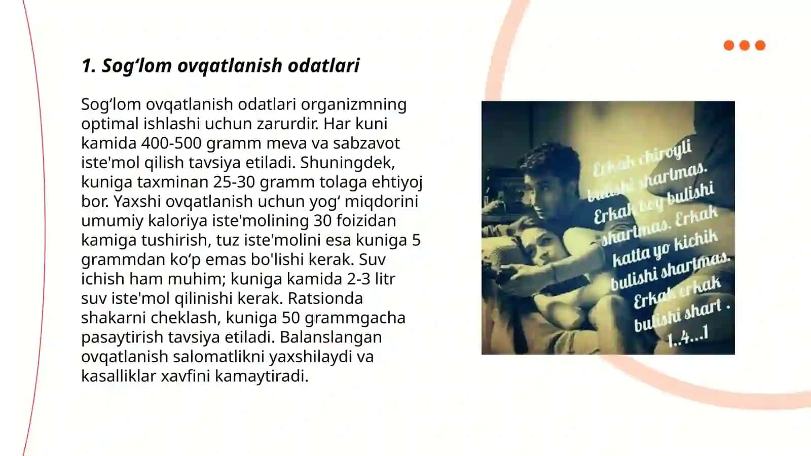 Sogʻlom turmush tarzi va ularni shakllantirish yoʻllari 3