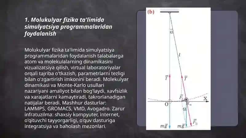 Molukulyar fizika boʻlimini oʻqitishda axborot texnologiyalari qanday qoʻllash mumkinligini oʻrganish 3