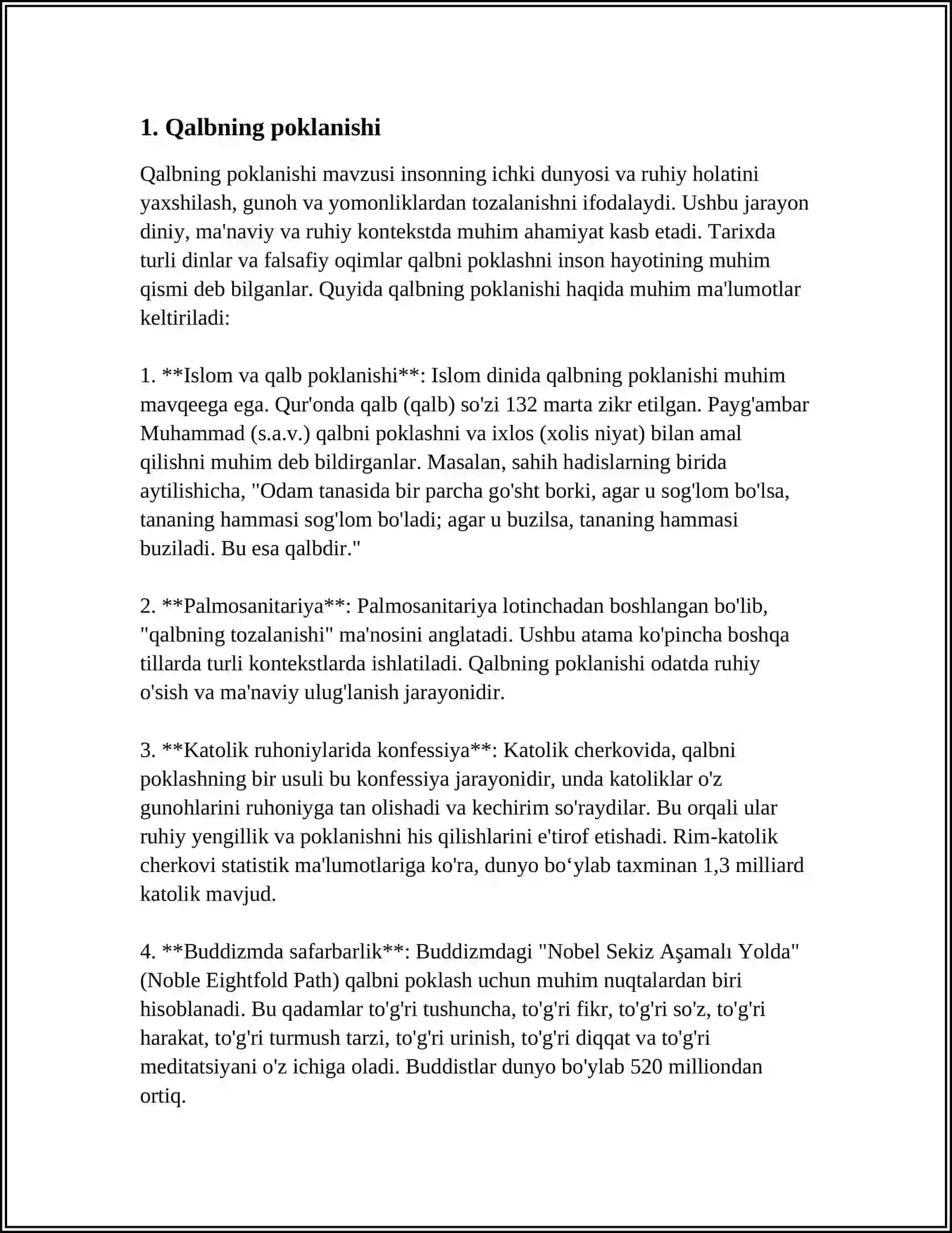 MUSTAQIL ISH Mavzu: MUKOSHAFATUL QULUB ASARI HAQIDA 3