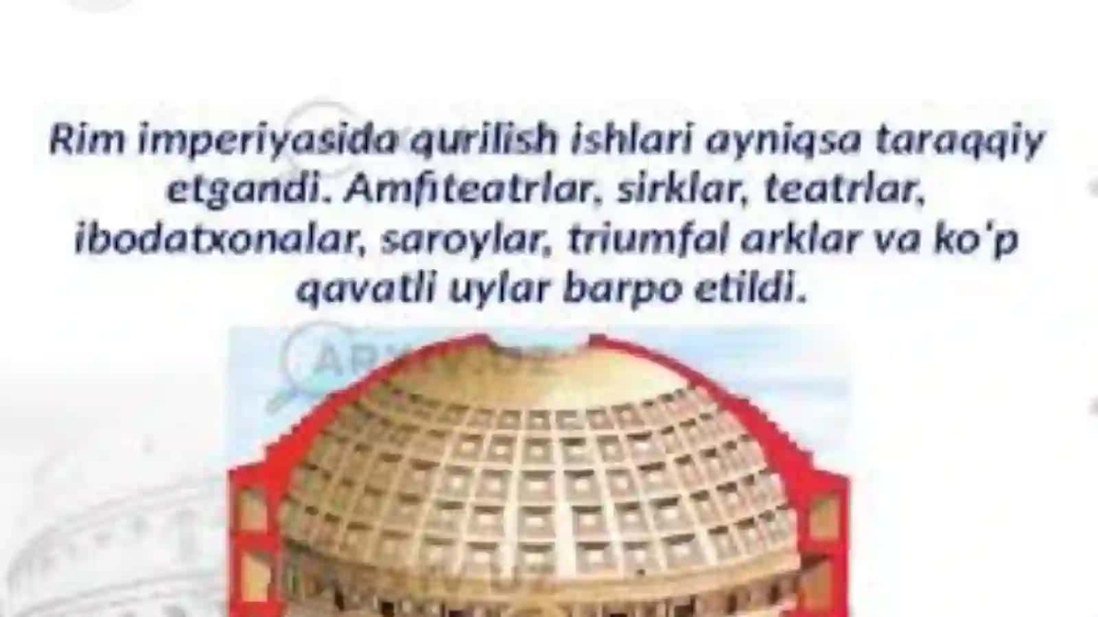 Arxeologiya fanidan tayyorlagan Rimda me’morchilik sohasida qo’lga kiritilgan yutuqlar 3