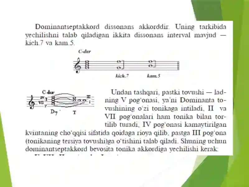 Dominant septakkord 3