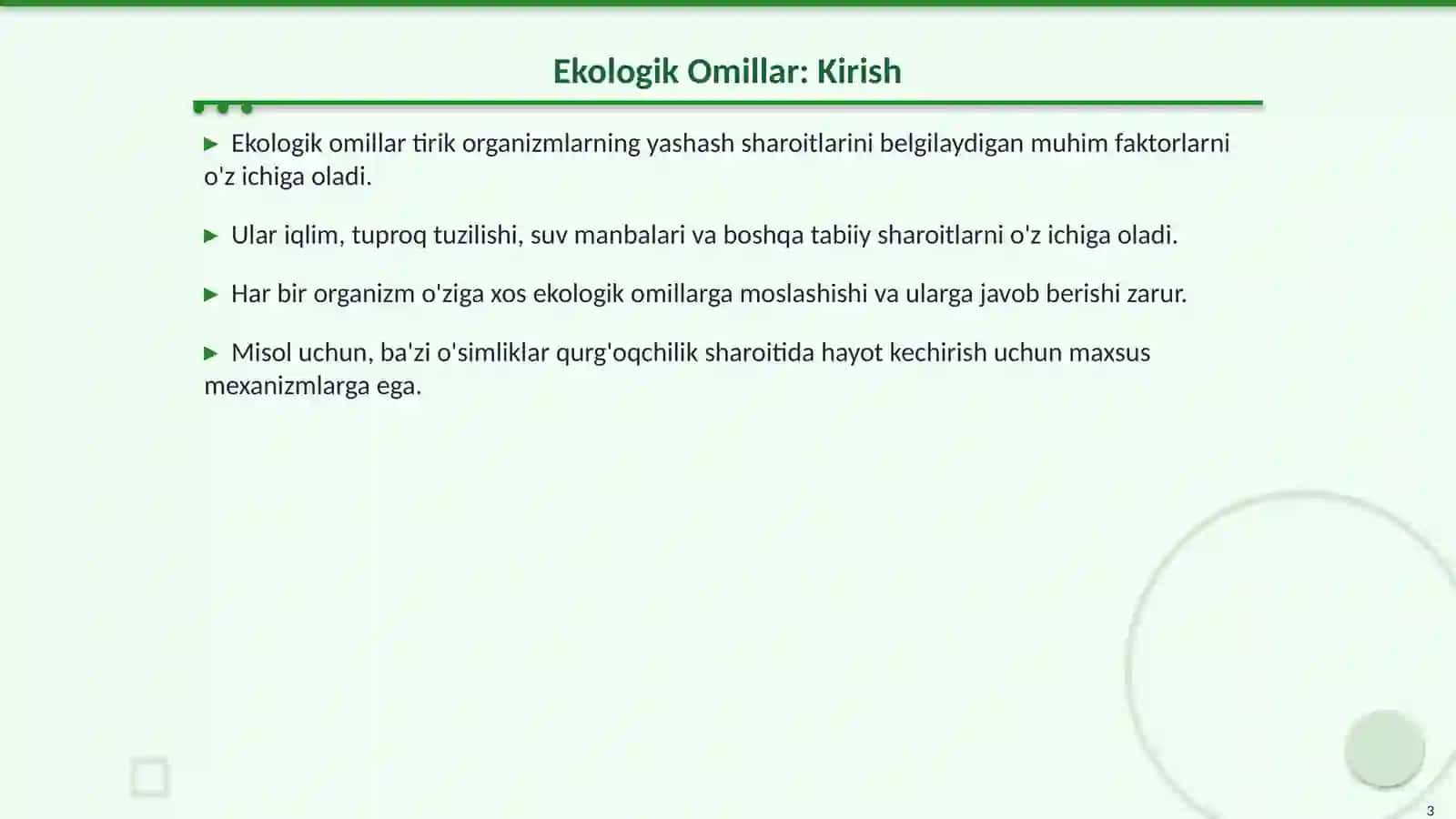 Turli Ekologik Omillarning Tirik Organizmlarga Ta'siri 3