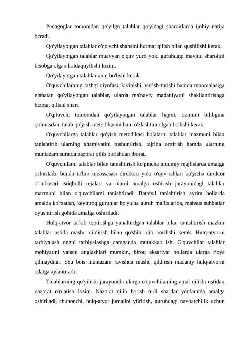 Tashkilotchining o'quvchilar jamoasi bilan hamkorlikda ish olib borish metodikasi 3