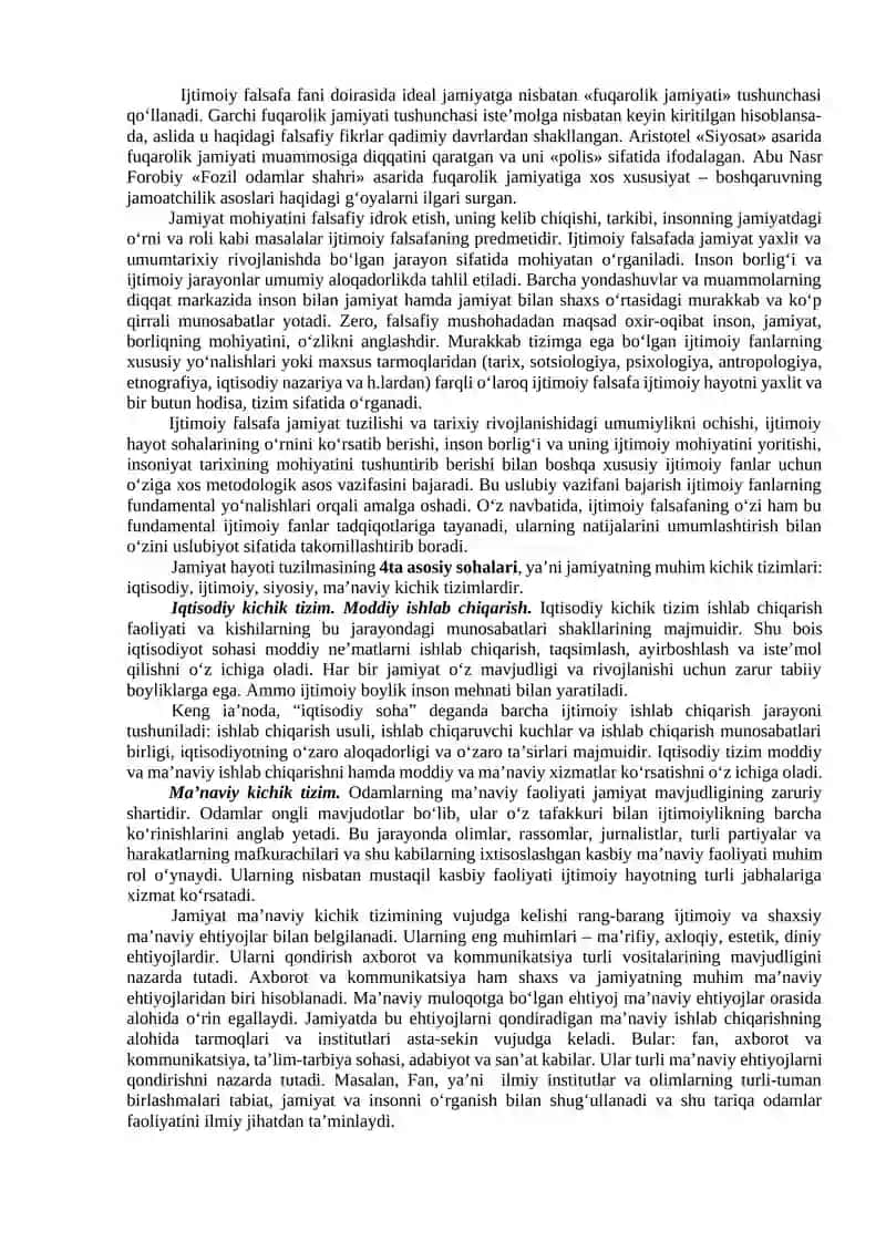 Jamiyat falsafasi 3