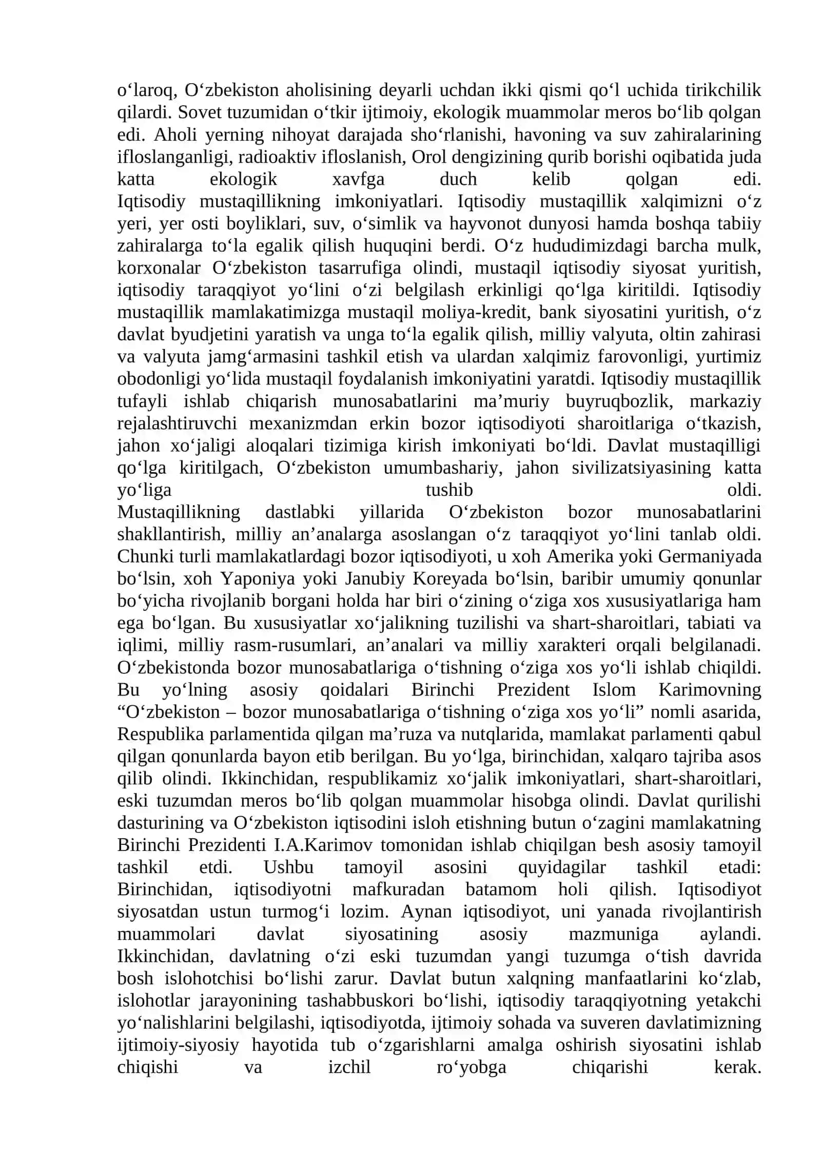 MAVZU IQTISODIY ISLOHOTLAR, XUSUSIY MULKCHILIKNING SHAKLLANISHI 3