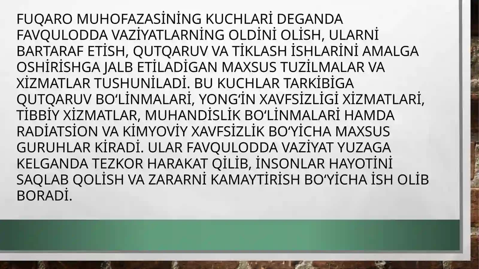 Fuqaro muhofazasining kuch va vositalari 3