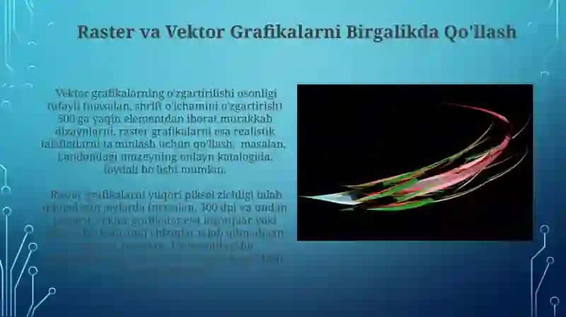 Rastrli va vektorli grafiklar va ularning dasturiy ta'minotlari 3