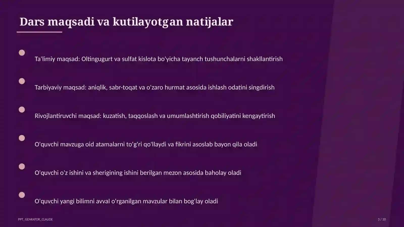 Oltingugurt va sulfat kislota (9-sinf) 3