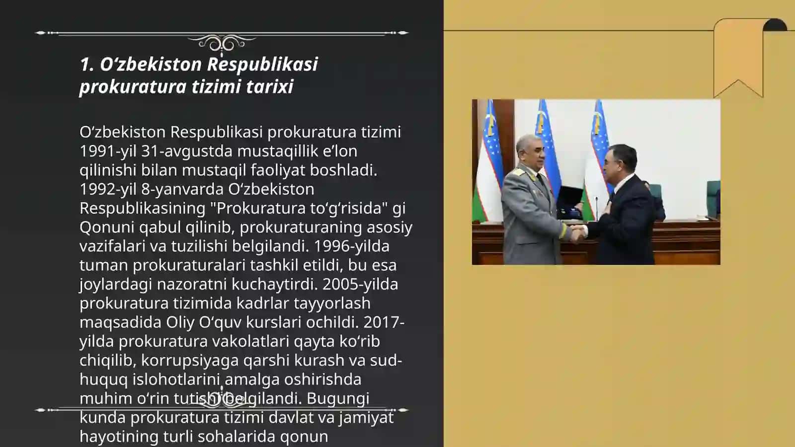 Oʻzbekiston Respublikasi prokuratura tizimi tarixi 3