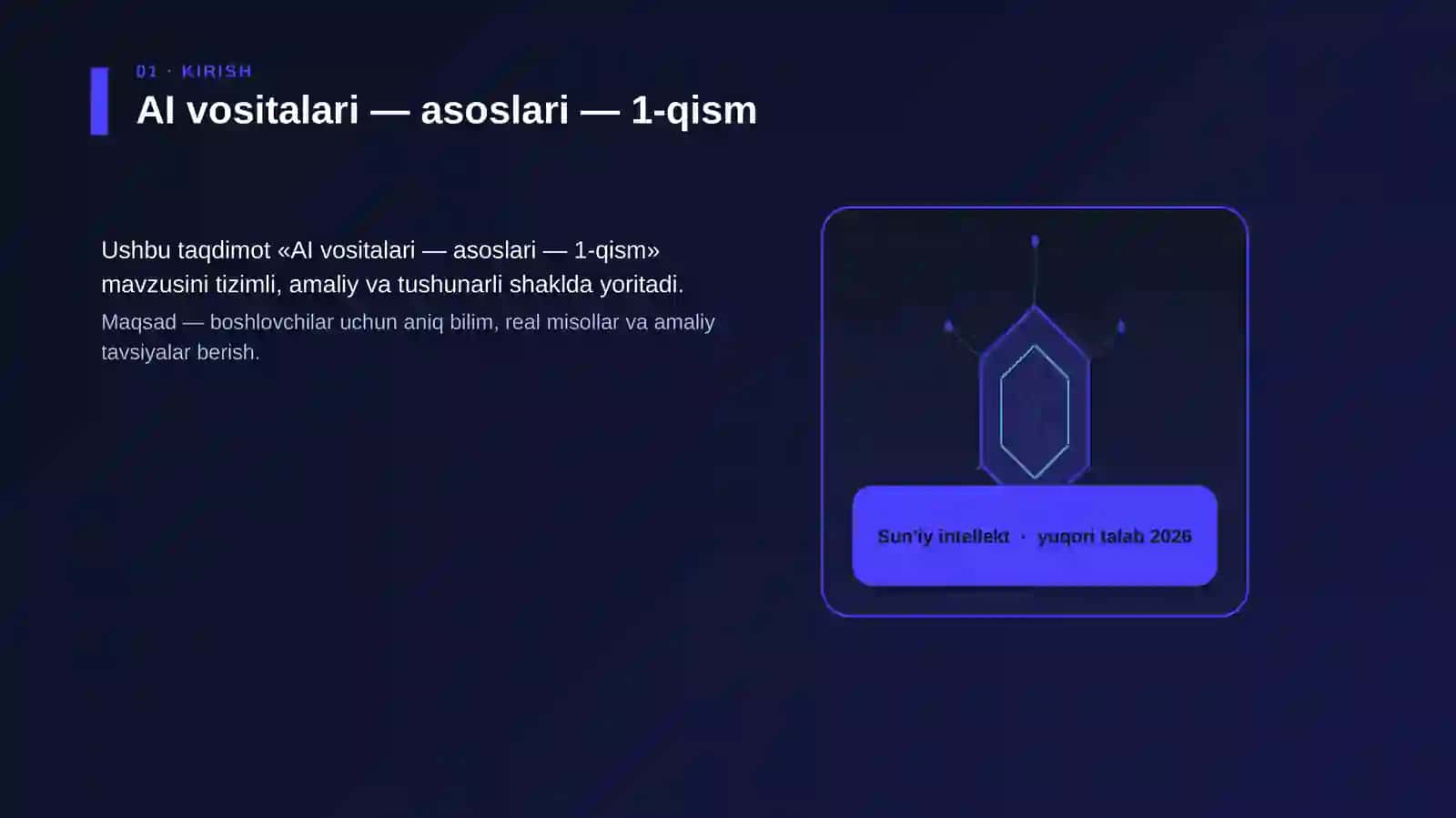 AI vositalari — asoslari — 1-qism 3