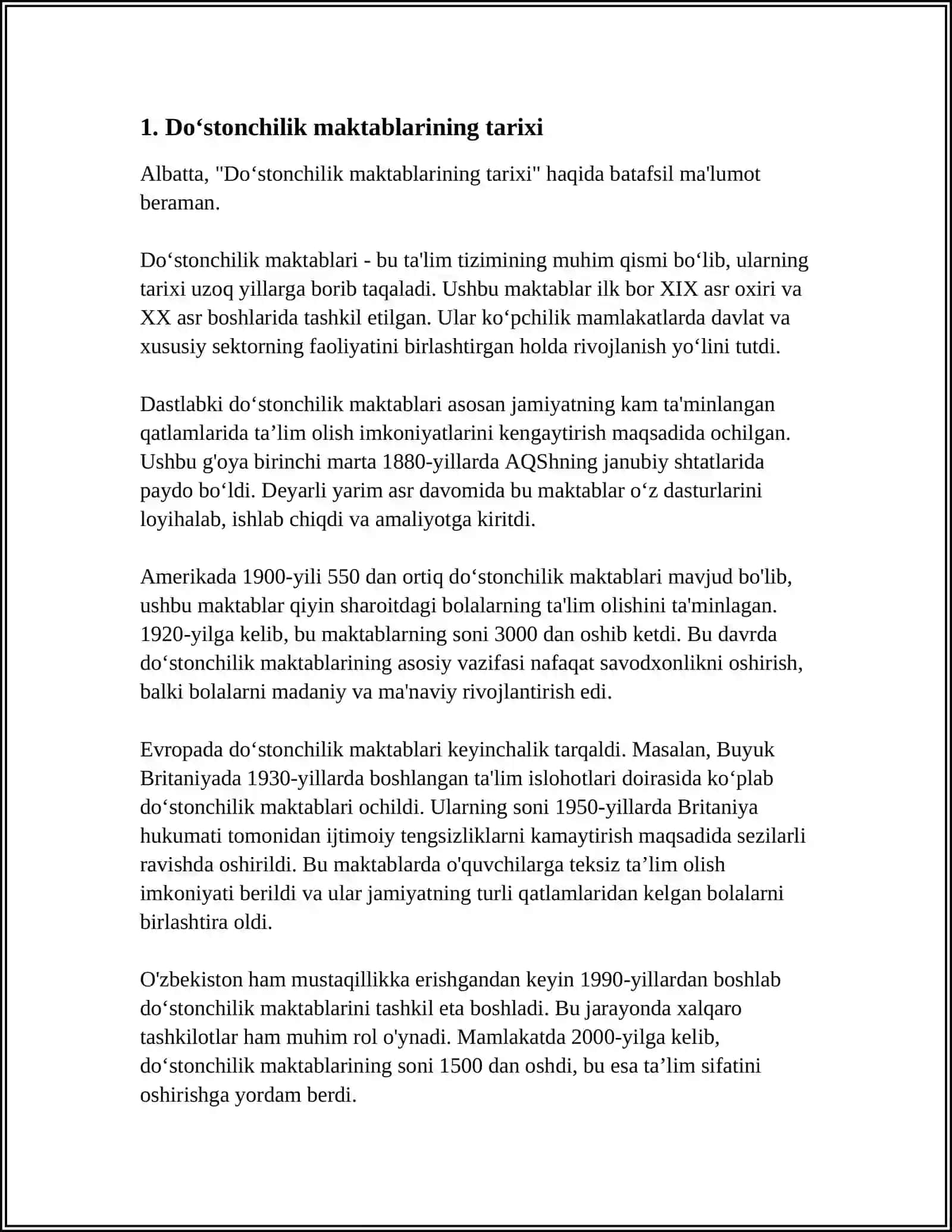 DOSTONCHILIK MAKTABLARI HAQIDA 3
