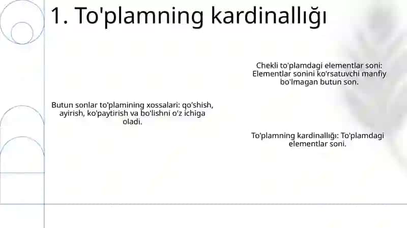 Tabiiy Sonlarning Segmentlari 3