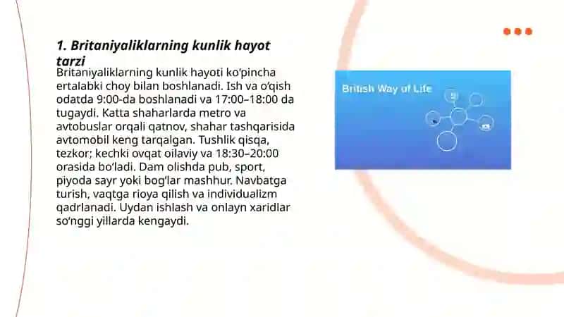 Britaniyaliklarning kunlik hayoti 3