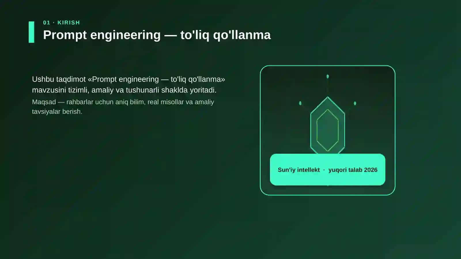 Prompt engineering — to'liq qo'llanma 3