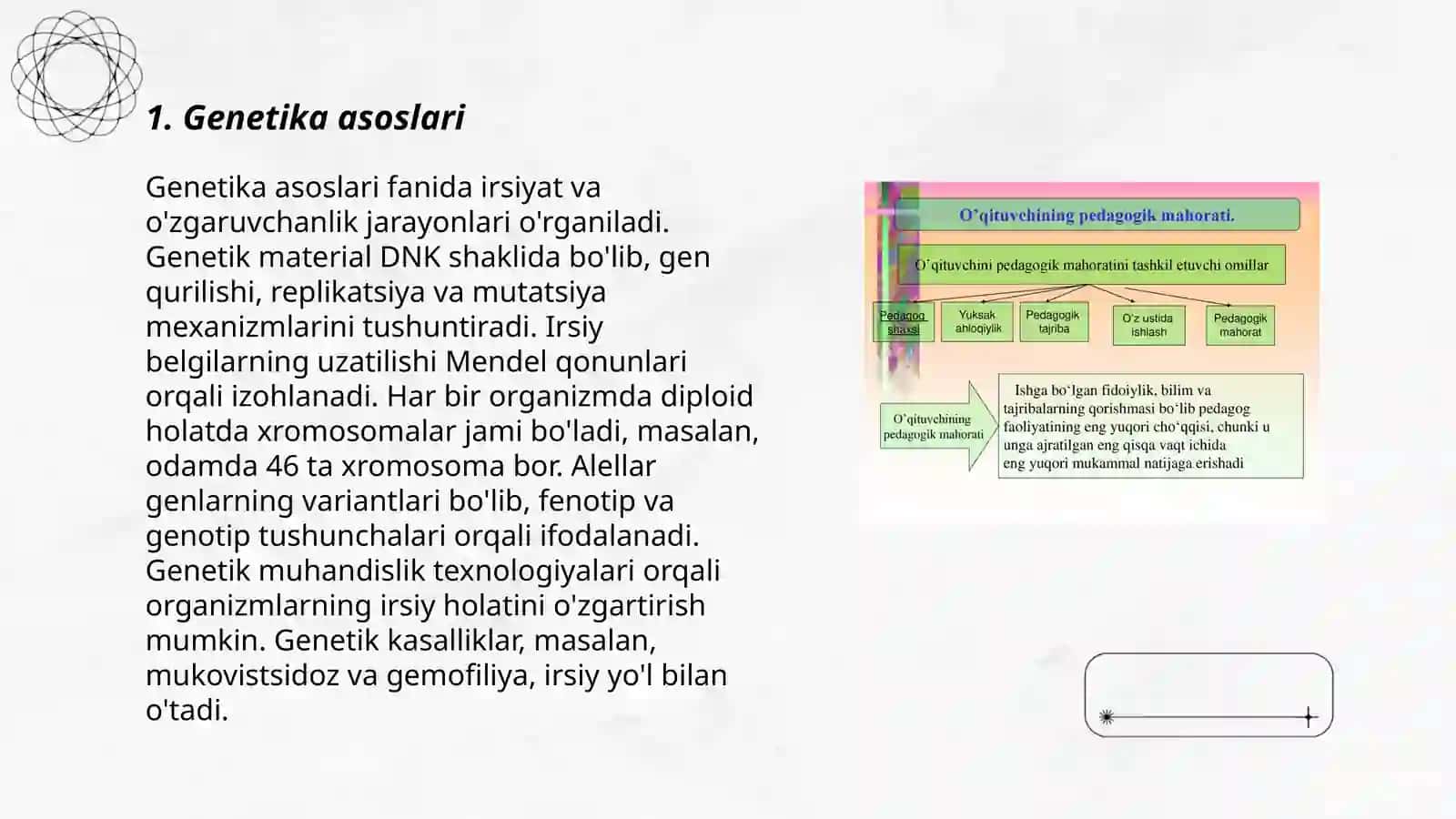 Biologik faoliyat taʼlim-tuzilish boʻlagi sifatida 3