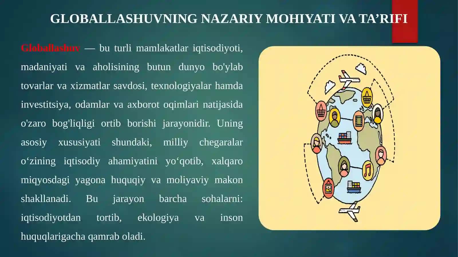 IQTISODIYOT 223-GURUH TALABASI ABDUSATTOROV SUNNATJONNING GLOBAL IQTISODIY RIVOJLANISH FANIDAN BAJARGAN MUSTAQIL ISHI 3