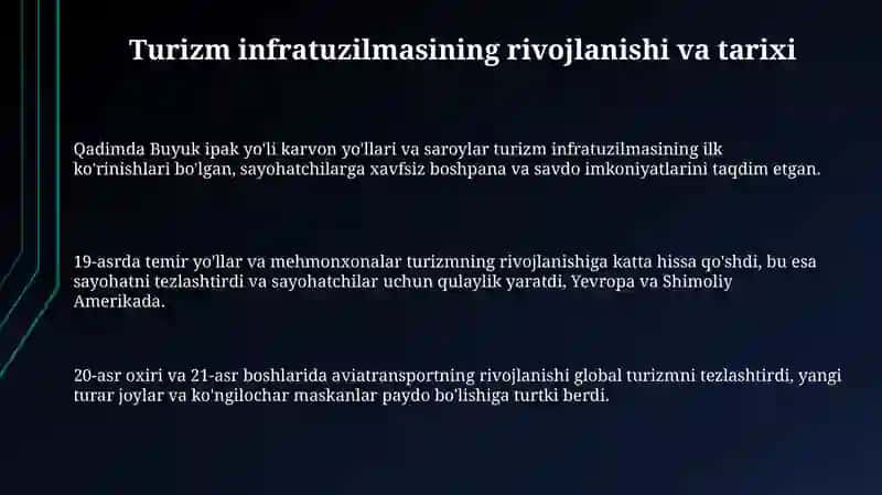 Turizm Infratuzilmasi 3