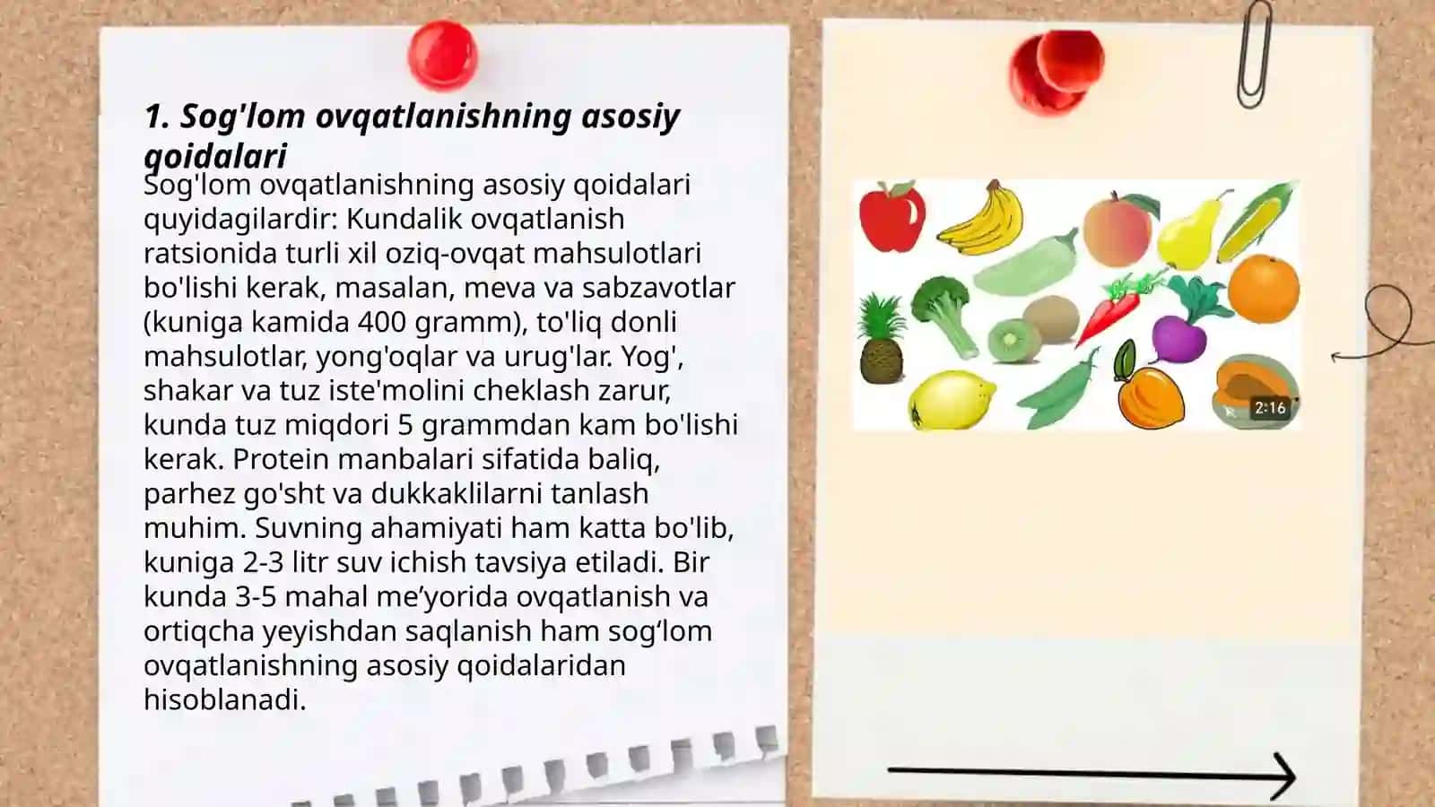 Sogʻlom ovqatlanishning asosiy qoidalari 3