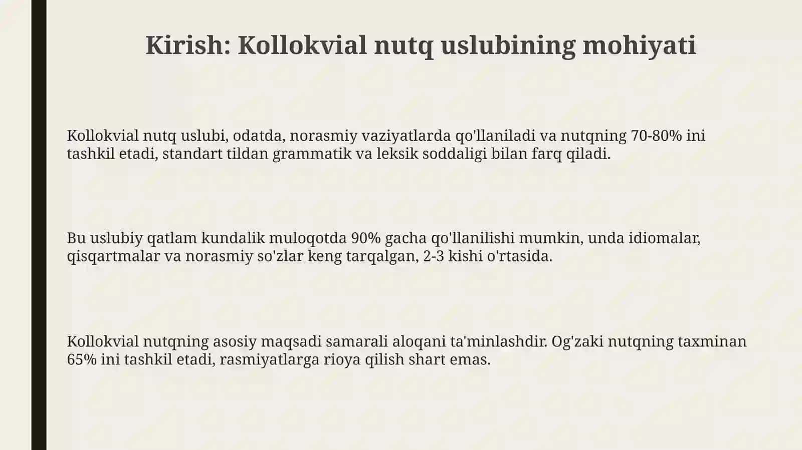 Kollokvial nutq uslubi 3