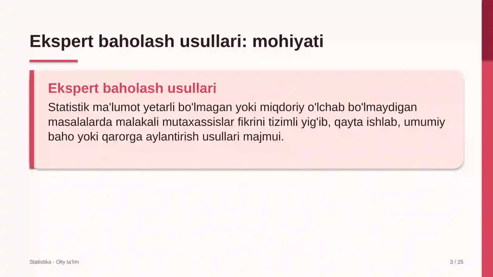 Avtomobil yuvish shoxobchalarida ekspert baholash usullari 3