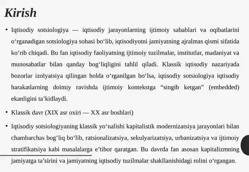 Klassik va zamonaviy iqtisodiy sotsiologiya 3