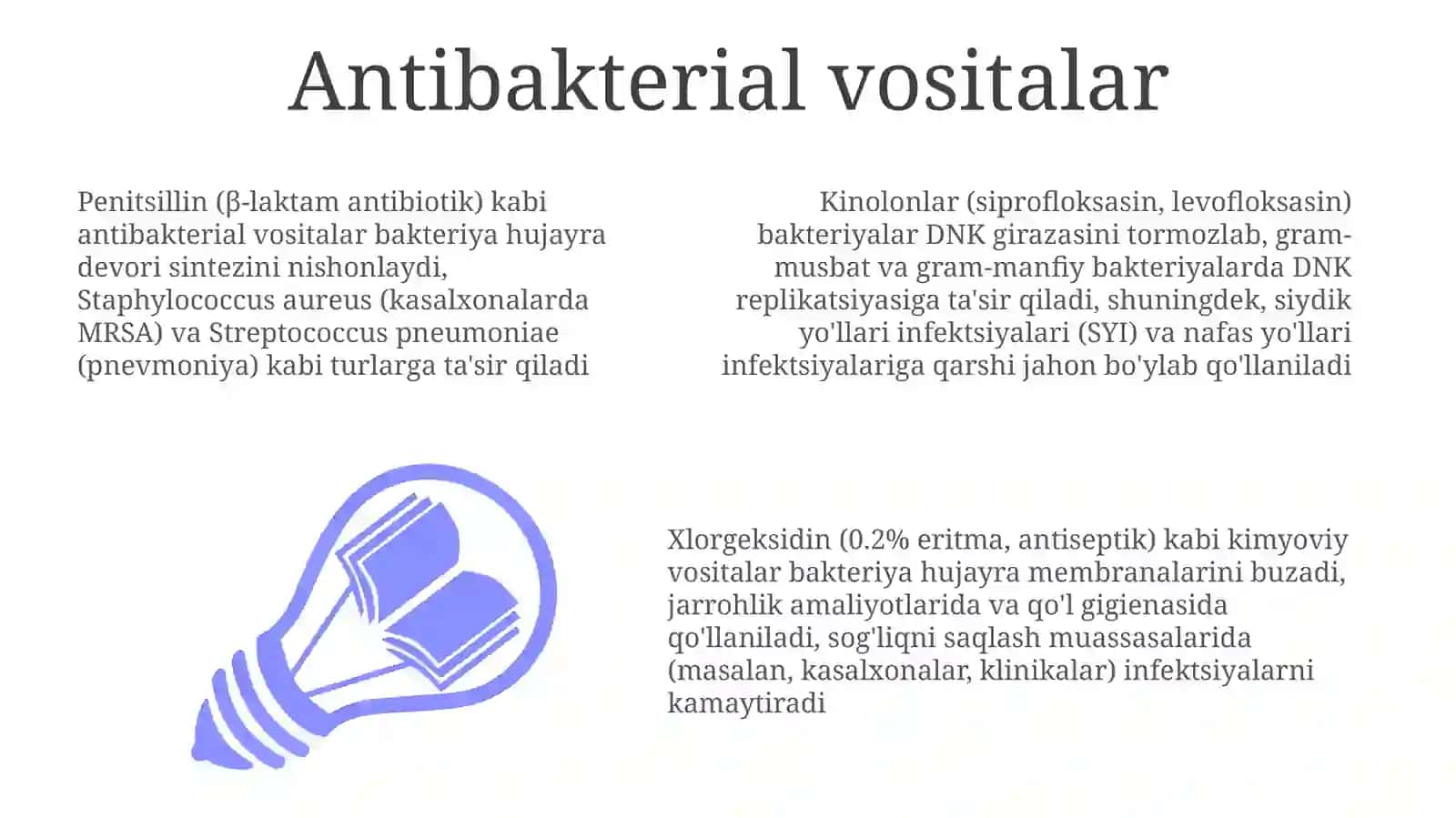 Antibakterial vositalar 3