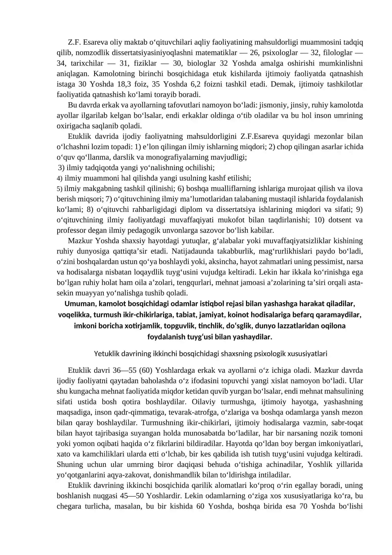 Yetuklik va keksalik davrining psixologik xususiyatlari 3
