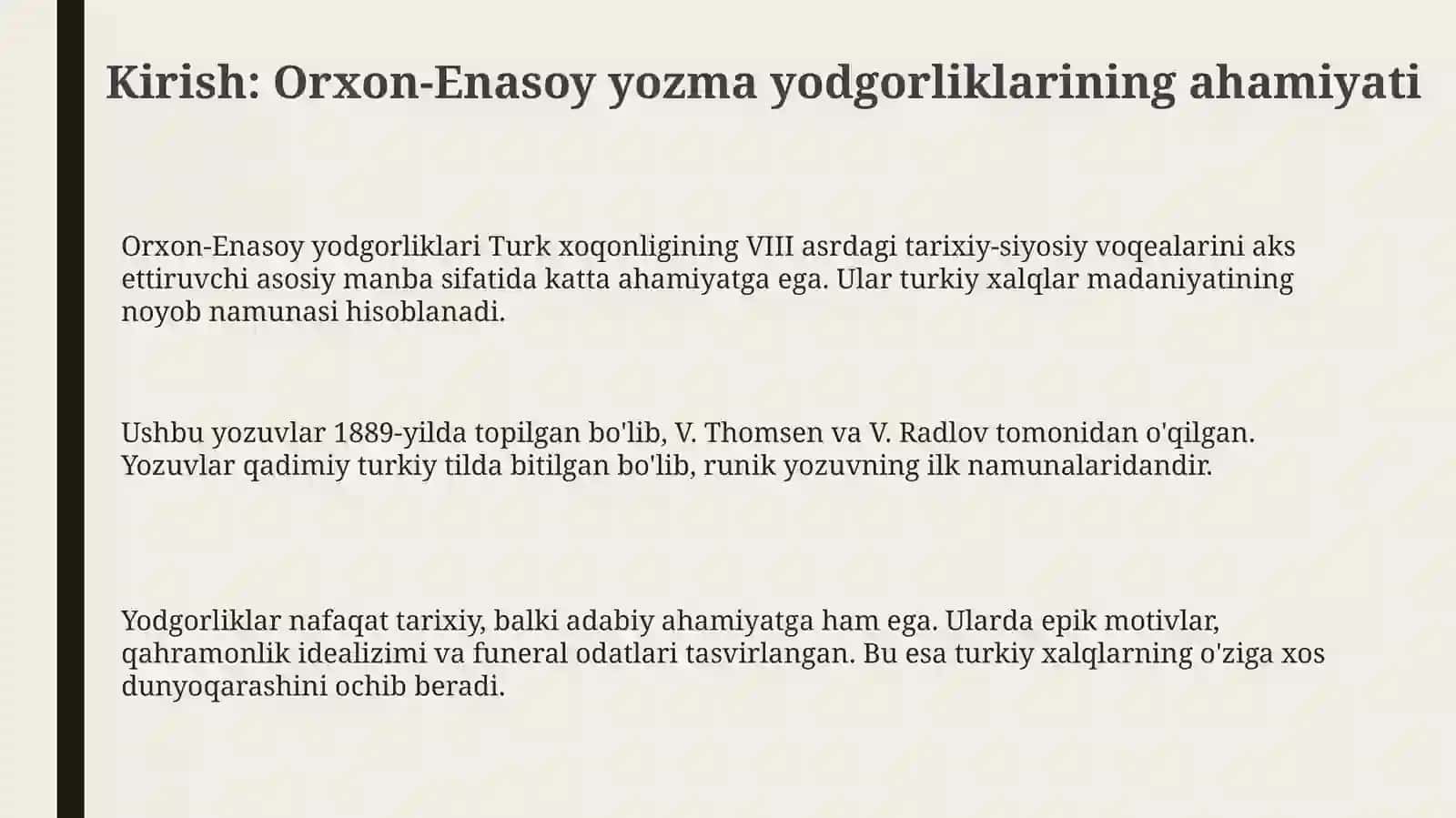 Turkiy bitigtoshlar: O‘rxun-Enasoy yozma yodgorliklari adabiy-badiiy qimmati 3