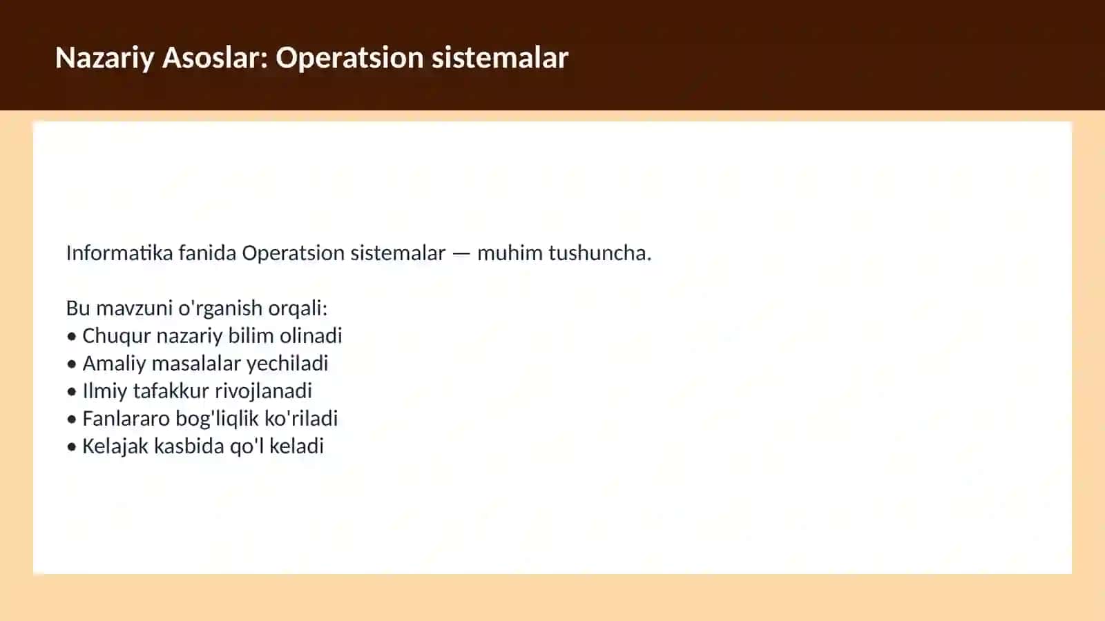 Kompyuter tarixi - O'qituvchilar va talabalar uchun dars ishlanma 3