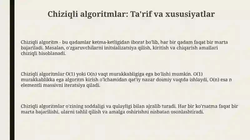 Chiziqlialgoritmlar 3