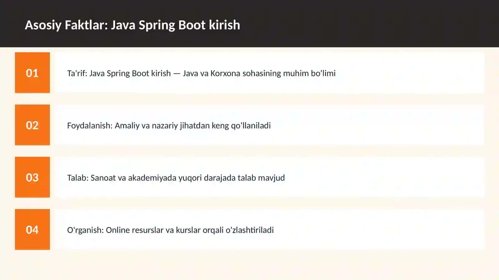 Java Spring Boot kirish 3