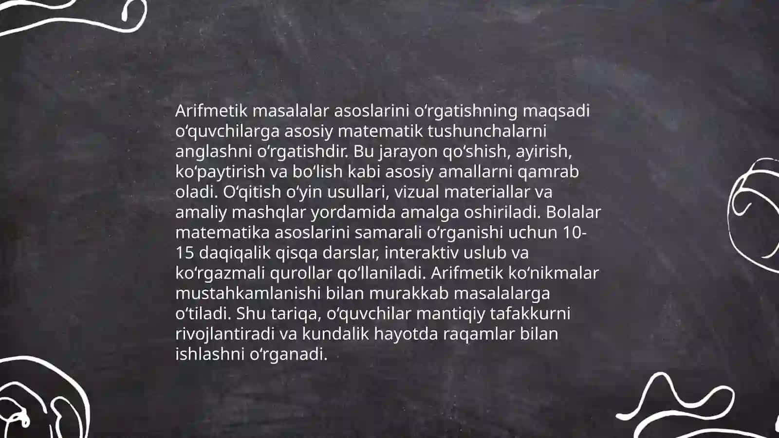 Arifmetik masalalar yechishga o'rgatish metodikasi 3